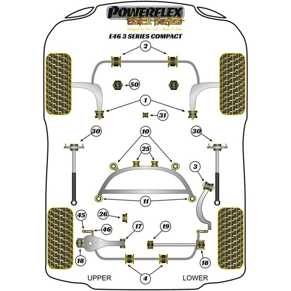 Silentblock Powerflex PFR5-4626 Rear
