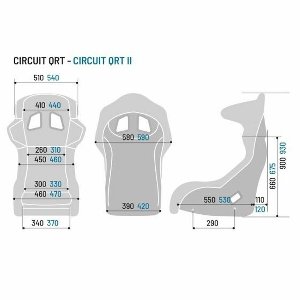 Siège Sparco CIRCUIT QRT Voiture Noir FIA 8855-1999
