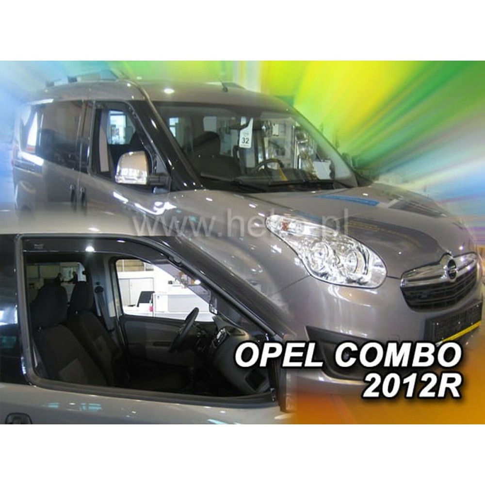 Wind deflector HEKO HO15166 FIAT DOBLO II Front 2 Pieces