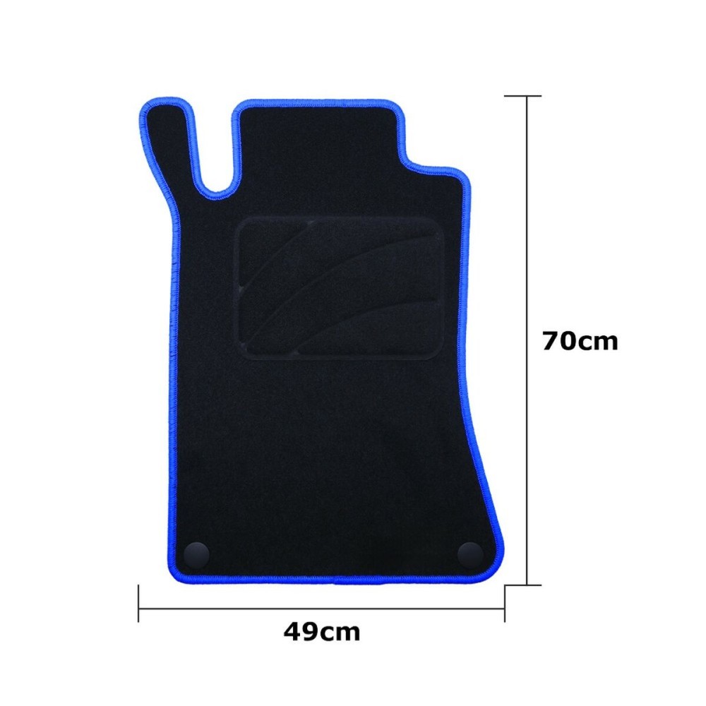 Car Floor Mat Set OCC Motorsport OCCMC0058BL Black Mercedes W203 Clase C Sedan-CLC 5 Pieces