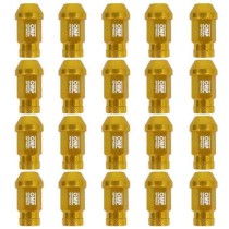 Set Nuts OMP 7075 Gold 40 mm 20 uds M12 x 1,25
