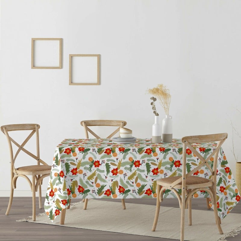 Stain-proof resined tablecloth Belum Merry Christmas Multicolour 250 x 150 cm