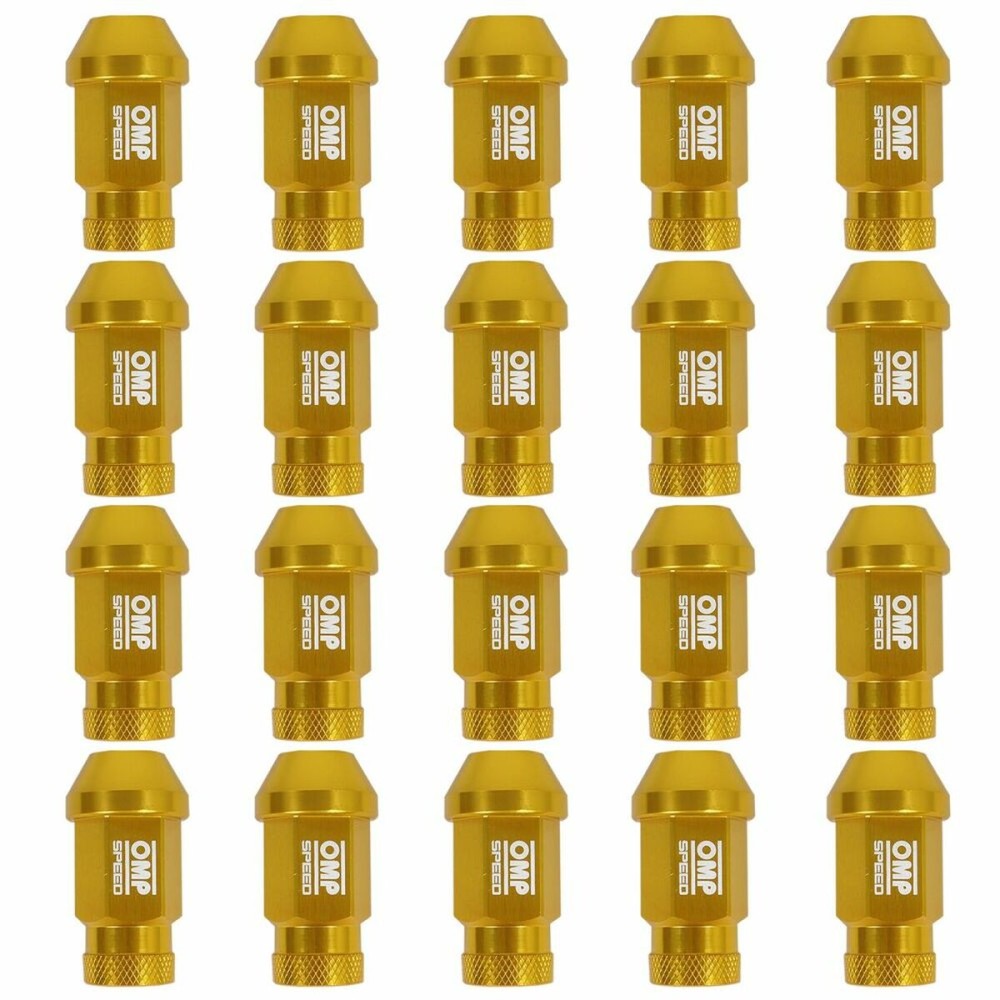 Set Nuts OMP Gold 40 mm 20 uds M12 x 1,50