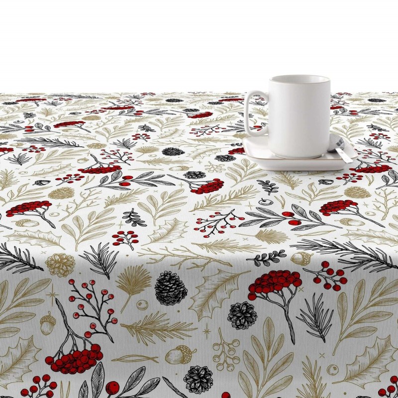 Stain-proof resined tablecloth Belum Merry Christmas Multicolour 100 x 150 cm