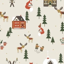 Fleckenabweisende geharzte Tischdecke Belum Merry Christmas Bunt 300 x 150 cm