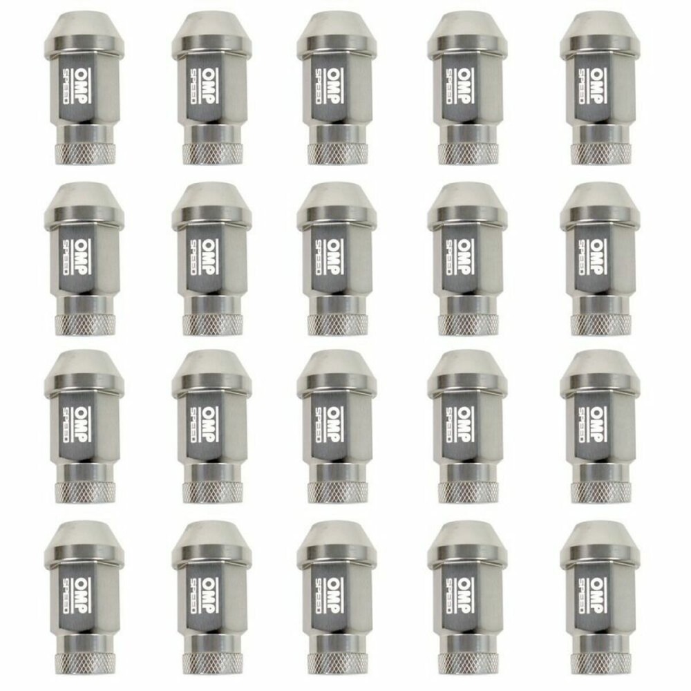 Set Nuts OMP 7075 Anthracite 20 uds M14 x 1,25