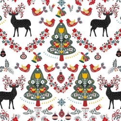 Nappe enduite antitache Belum Merry Christmas Multicouleur 100 x 150 cm