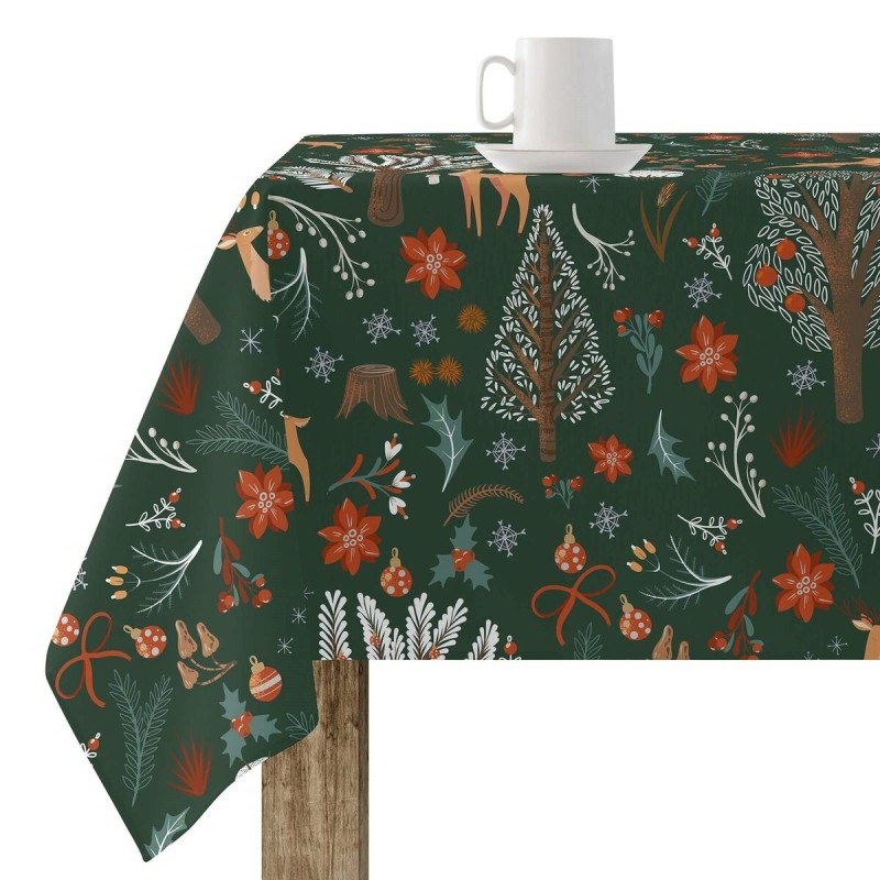 Fleckenabweisende geharzte Tischdecke Belum Merry Christmas Bunt 300 x 150 cm