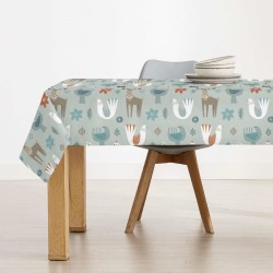 Stain-proof resined tablecloth Belum Merry Christmas Multicolour 300 x 150 cm