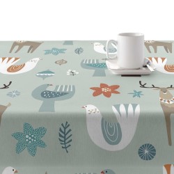 Stain-proof resined tablecloth Belum Merry Christmas Multicolour 100 x 150 cm