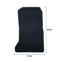 Car Floor Mat Set OCC Motorsport OCCBW0030 Bmw F01 Serie 7 Corto 5 Pieces