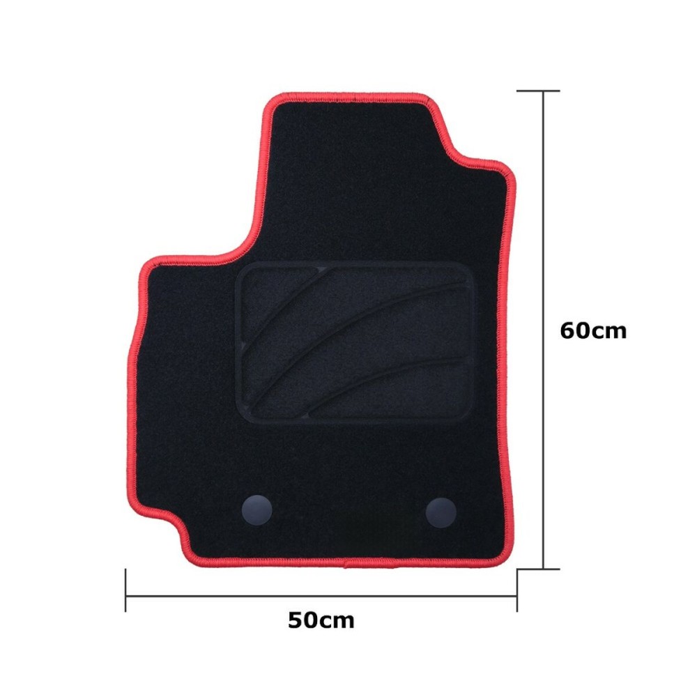 Car Floor Mat Set OCC Motorsport OCCRT0055RD Renault Arkana (2021) 5 Pieces