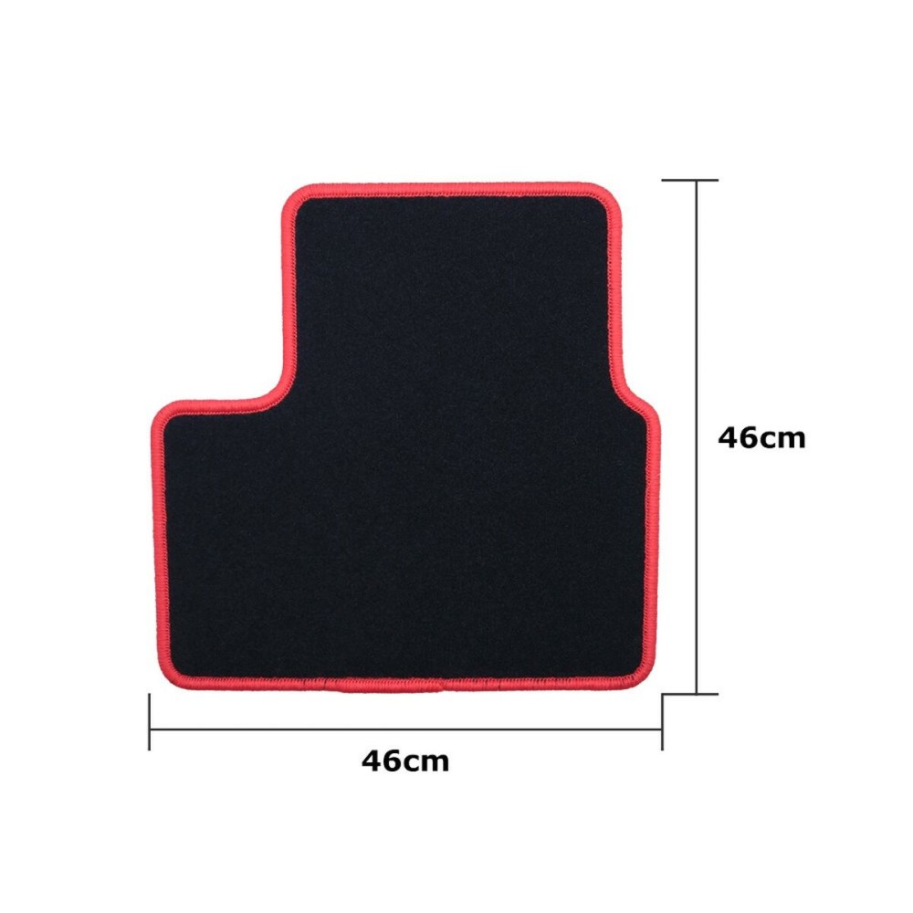Car Floor Mat Set OCC Motorsport OCCRT0055RD Renault Arkana (2021) 5 Pieces