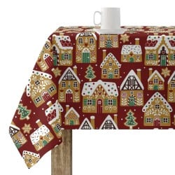 Fleckenabweisende geharzte Tischdecke Belum Merry Christmas Bunt 300 x 150 cm