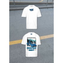 Men’s Short Sleeve T-Shirt RADIKAL NICE TRACTOR NEAR THE BULLS White XXXL