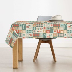 Stain-proof resined tablecloth Belum Merry Christmas Multicolour 300 x 150 cm