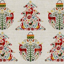 Nappe enduite antitache Belum Merry Christmas Multicouleur 100 x 150 cm