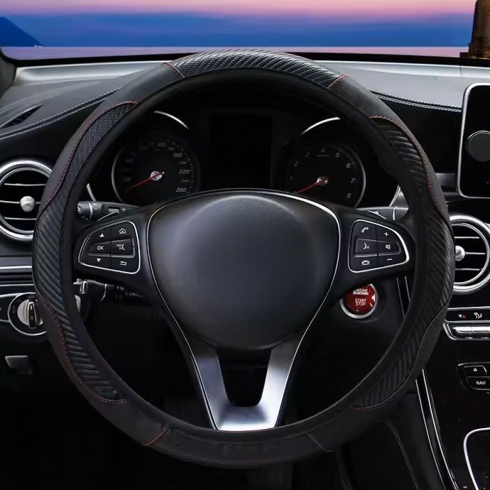 Steering Wheel Cover OCC Motorsport OCCFV0051 Charcoal 38 cm