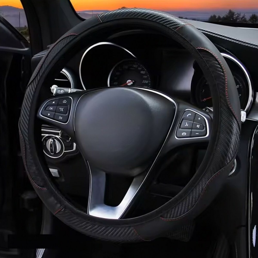 Steering Wheel Cover OCC Motorsport OCCFV0051 Charcoal 38 cm