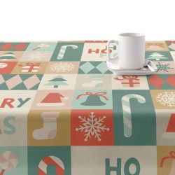 Fleckenabweisende geharzte Tischdecke Belum Merry Christmas Bunt 250 x 150 cm