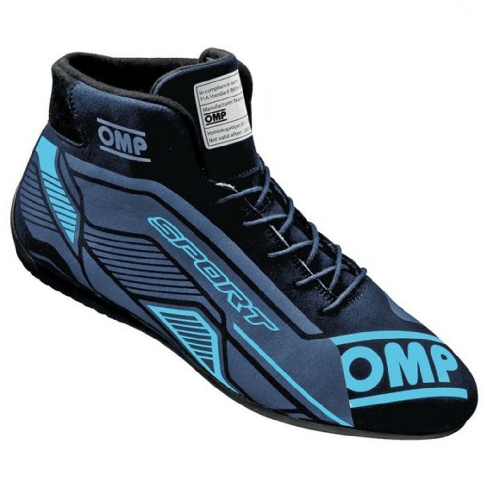 Rennstiefel OMP OMP SPORT FIA 8856-2018 46 Schwarz/Blau Größe 46