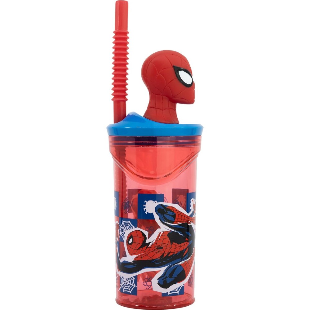Verre avec Paille Spider-Man CZ11338 3D