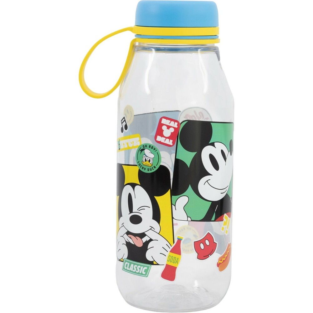 Water bottle Mickey Mouse CZ11358 460 ml Blue Silicone