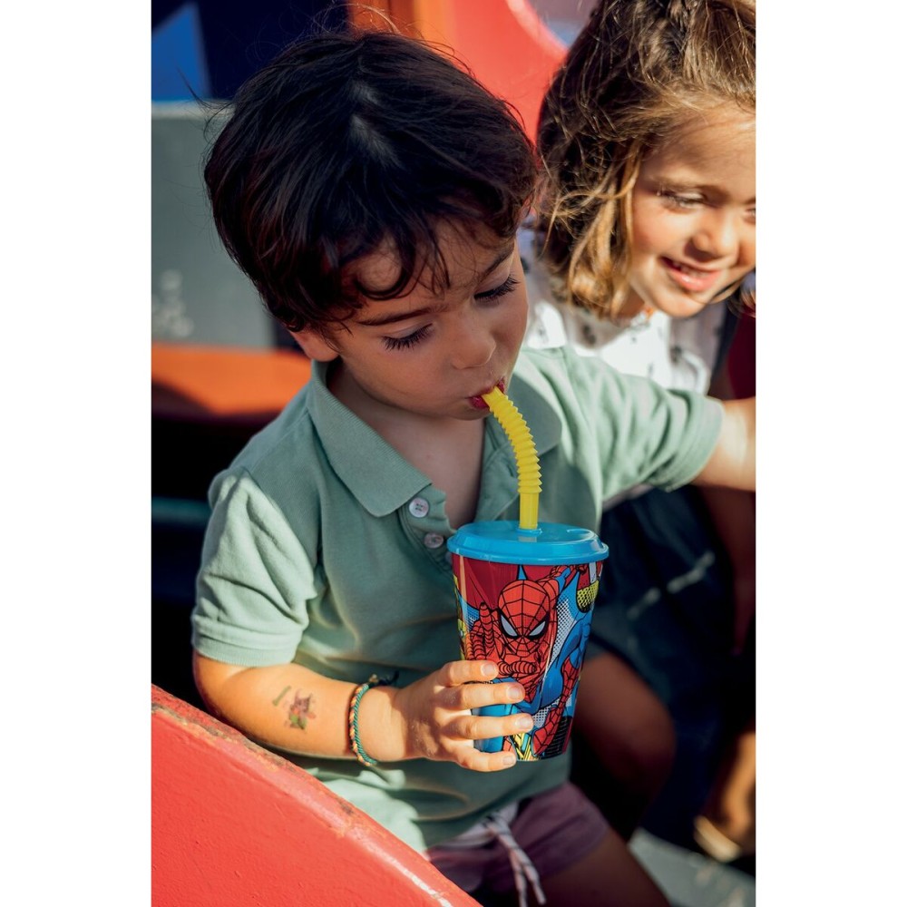 Cup with Straw Spider-Man CZ11366 430 ml