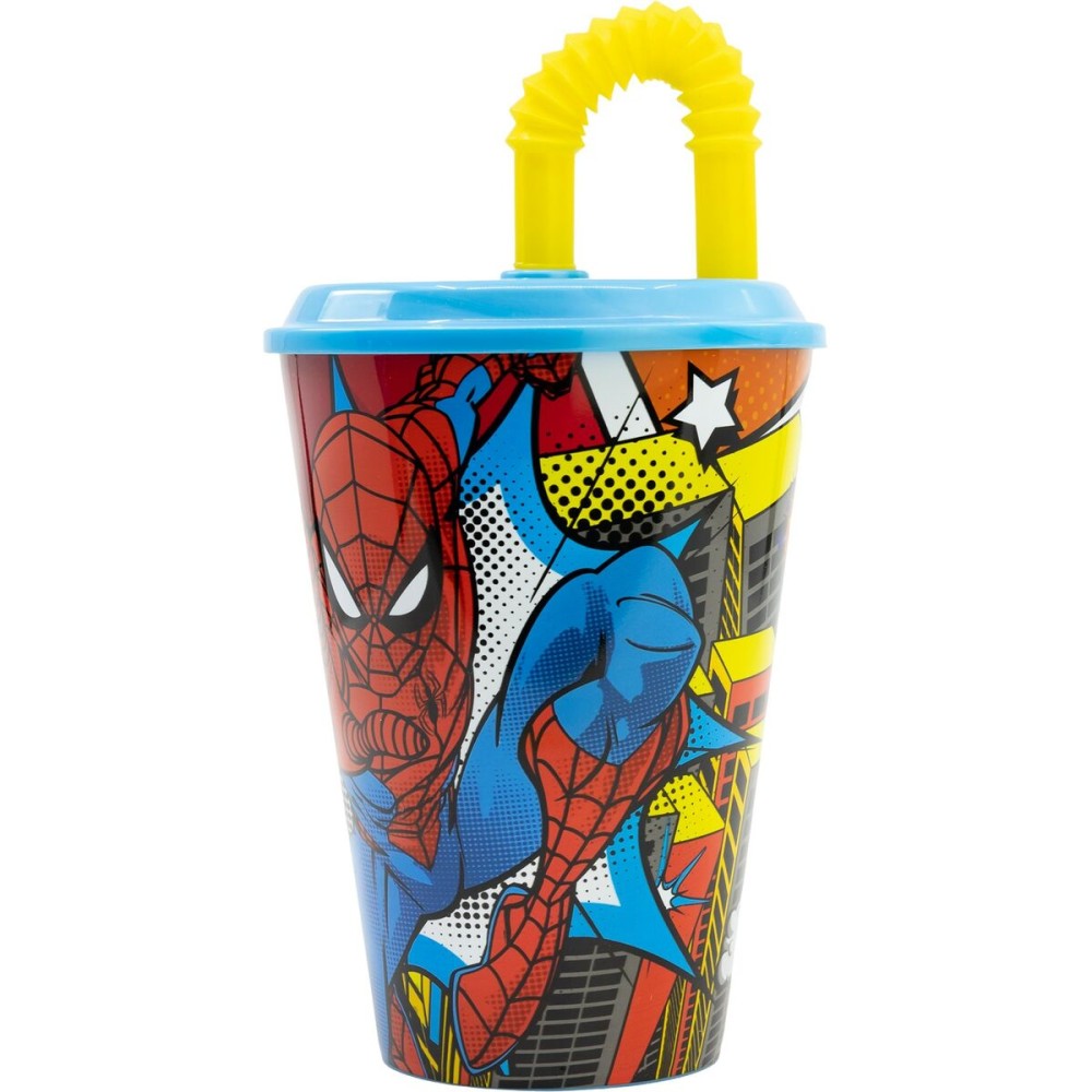 Cup with Straw Spider-Man CZ11366 430 ml