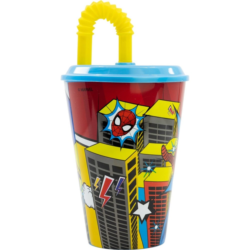 Cup with Straw Spider-Man CZ11366 430 ml