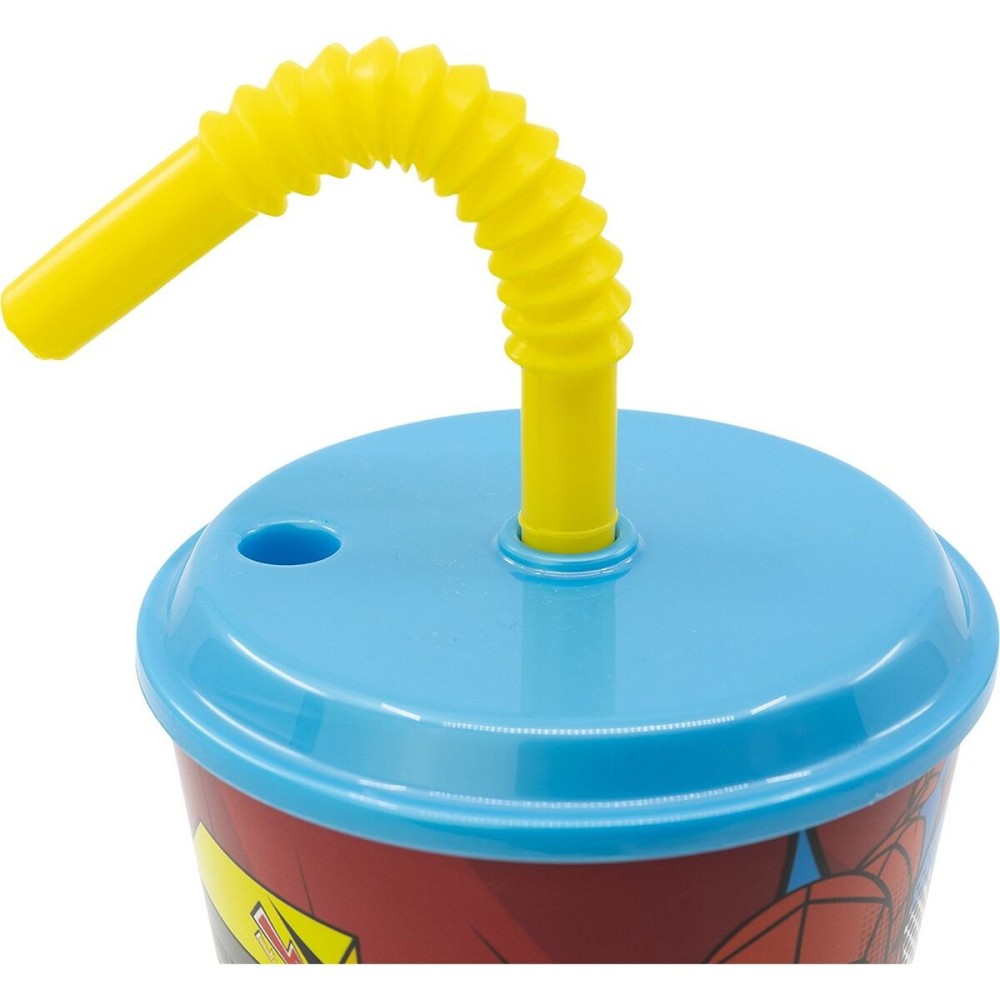Cup with Straw Spider-Man CZ11366 430 ml