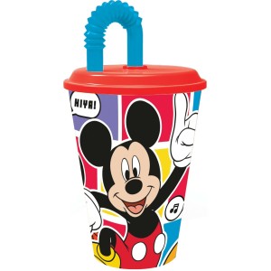 Cup with Straw Mickey Mouse CZ11364 430 ml