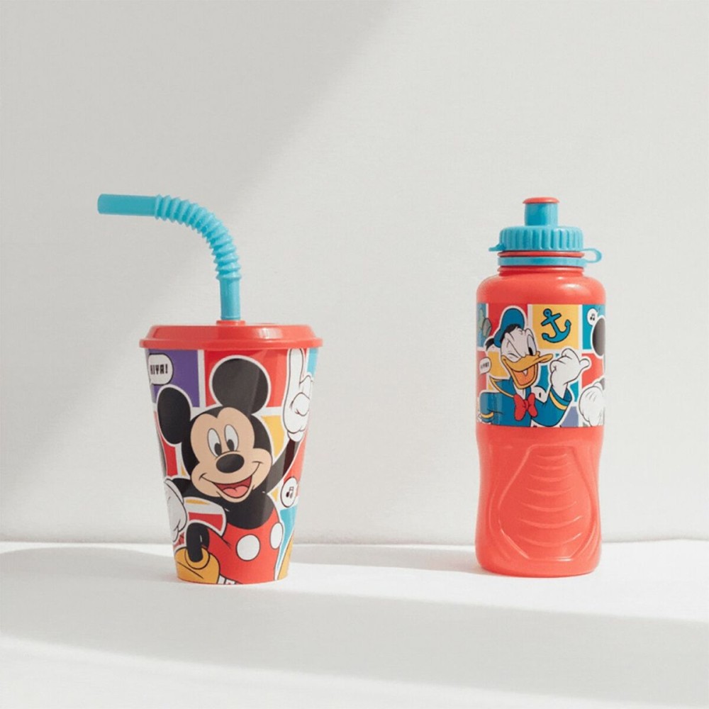 Cup with Straw Mickey Mouse CZ11364 430 ml