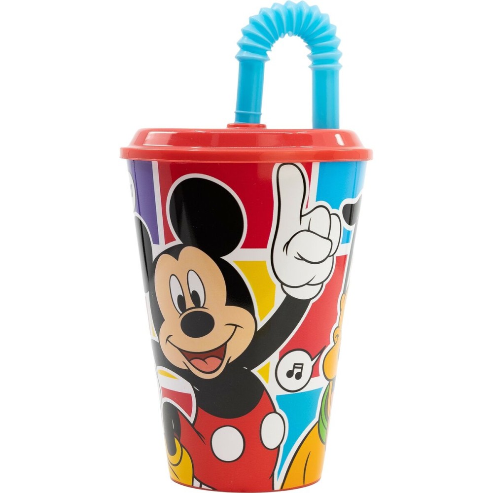 Cup with Straw Mickey Mouse CZ11364 430 ml