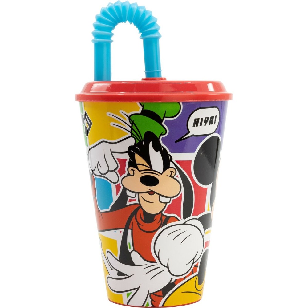 Cup with Straw Mickey Mouse CZ11364 430 ml