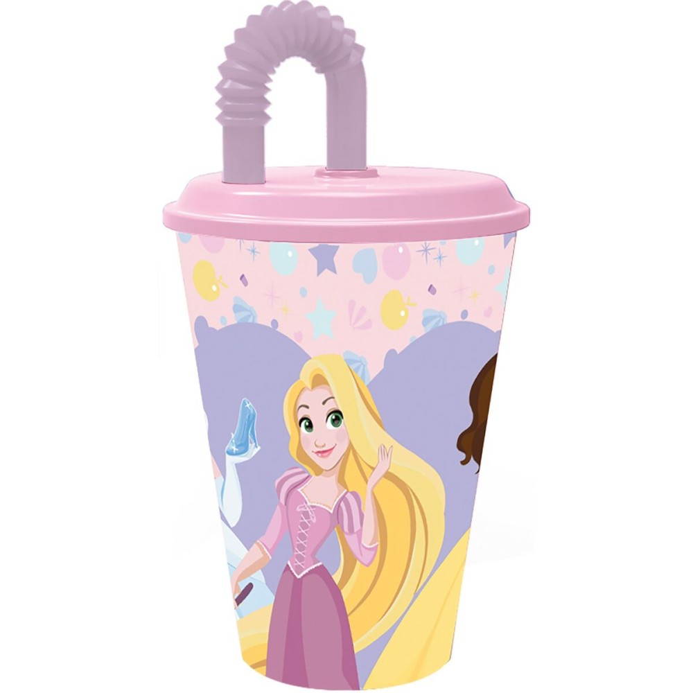 Becher mit Strohhalm Disney Princess CZ11362 430 ml