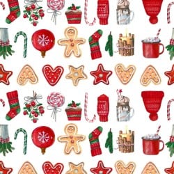 Nappe enduite antitache Belum Merry Christmas Multicouleur 100 x 150 cm