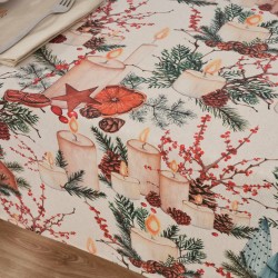 Nappe enduite antitache Belum Christmas Multicouleur 100 x 150 cm