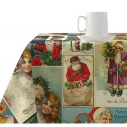 Fleckenabweisende geharzte Tischdecke Belum Vintage Christmas Bunt 300 x 150 cm