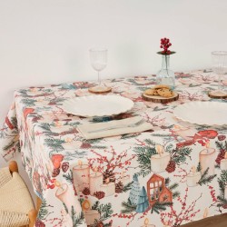 Nappe enduite antitache Belum Christmas Multicouleur 150 x 150 cm