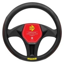 Steering Wheel Cover MOMO MOMLSWC018BRS Black/Red Ø 36 cm