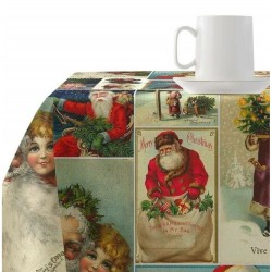 Fleckenabweisende geharzte Tischdecke Belum Vintage Christmas Bunt 250 x 150 cm