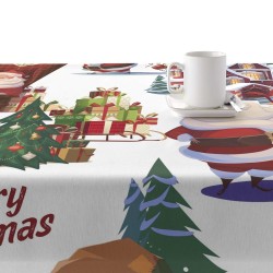 Stain-proof resined tablecloth Belum Papa Noel Multicolour 300 x 150 cm