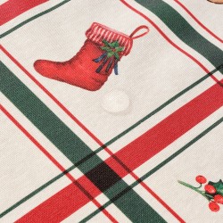 Stain-proof resined tablecloth Belum Scottish Christmas Multicolour 150 x 150 cm