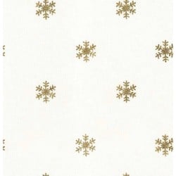 Fleckenabweisende geharzte Tischdecke Belum Snowflakes Gold Bunt 150 x 150 cm