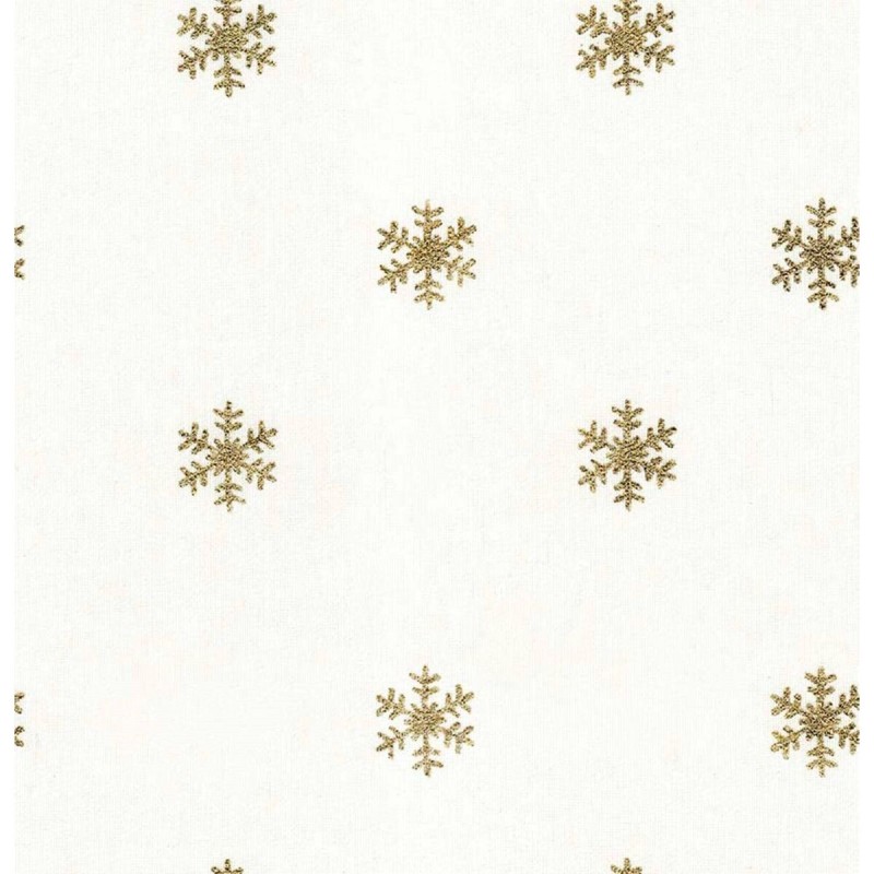 Fleckenabweisende geharzte Tischdecke Belum Snowflakes Gold Bunt 150 x 150 cm