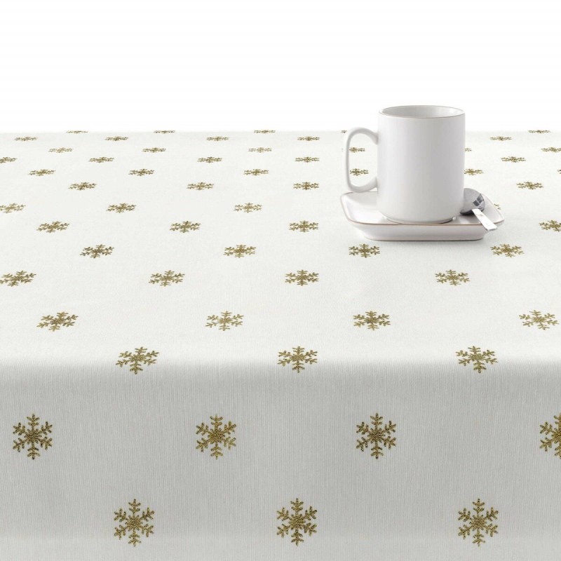 Nappe enduite antitache Belum Snowflakes Gold Multicouleur 200 x 150 cm