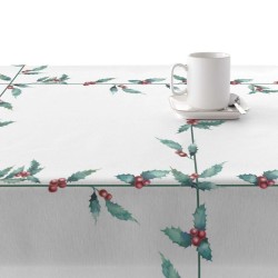 Fleckenabweisende geharzte Tischdecke Belum White Christmas Bunt 100 x 200 cm