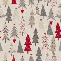 Fleckenabweisende geharzte Tischdecke Belum Merry Christmas Bunt 200 x 180 cm