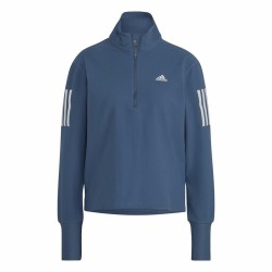 Langarm Damen T-Shirt Adidas Own the Run 1/2 Zip Indigo